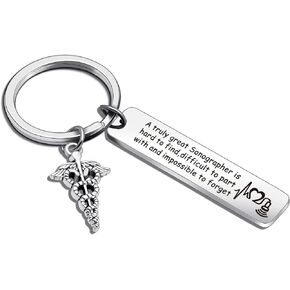 X-Ray Technician Keychain Radiologic Tech Gift Radiologist Gift Radiology Technologist Jewelry Radiographer Jewelry Ultrasound Tech Gift Sonographer Keychain