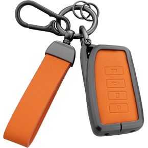 Key Fob Cover with Heavy-duty Keychain for Lexus IS ES GS LS UX NX RX RC LC GX LX 2013-2021