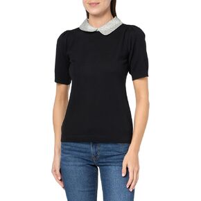 Adrianna Papell Women's Hammered Satin Collar Twofer