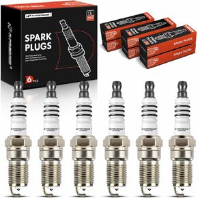 A-Premium Iridium & Platinum Spark Plugs Compatible with Jaguar X Type 2002-2008, S Type 2000-2008, 3.0L, Pack of 6