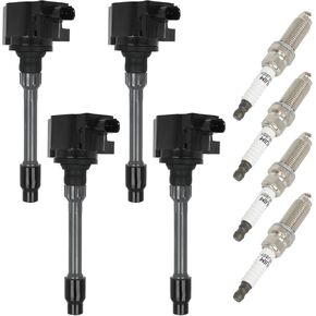 ECCPP Ignition Coil Coils&iridium Spark Plugs UF781+95660 Compatible with for Honda CR-V CRV 2017 2018 2019 2020 1.5L