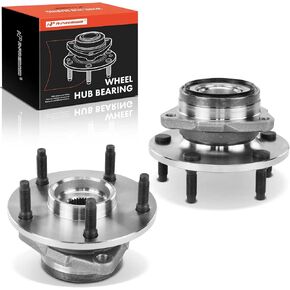 A-Premium 2 x Front Wheel Bearing and Hub Assembly with 5-Lug Compatible with Dodge Ram 1500 1994-1999, 4WD Only