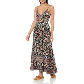 Angie Women's Peekaboo Tiered Maxi Dress