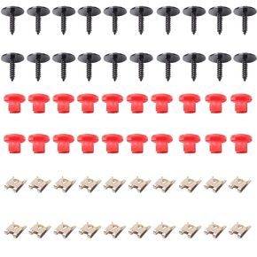 20 Sets Engine Splash Shield Guard Undertray Cover Screws Bolt Nut Clip Kit for Ford Focus Fusion Escape Explorer C-Max Transit Connect Lincoln MKC
