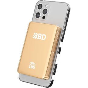 BBD Magnetic Portable Charger Power Bank For iPhone,1 Pack 12000mAh 20w Fast Charging Wireless Power Bank With USB C Cable In&Out Put Magsafe Battery Pack For iPhone 16 15 14 13 12 Magsafe Accessories