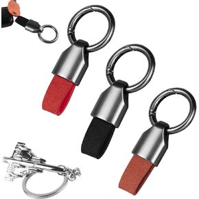 Car Keychain,2Pcs Matte Black Car Key Chain Clip, Multifunctional Key Rings for Car Keys,Simple and stylish