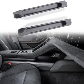 Central Control Storage Box Organizer Compatible with Porsche Taycan 2020 2021 2022 2023, Storage Bar Keeps Things From Flying Around, Upgrade The Storage Package (Short style)