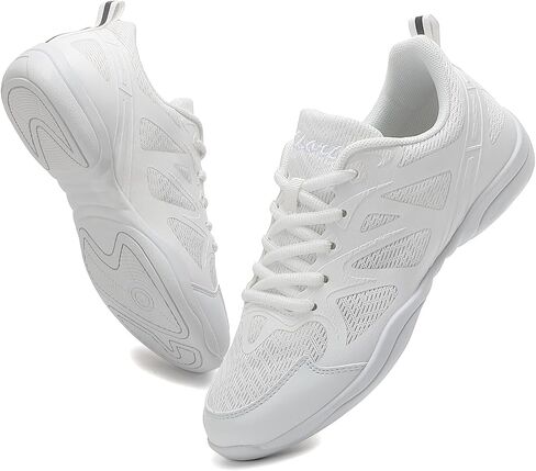 Girls Cheer Shoes White Cheerleading Dance Shoes Youth High-Performance Breathable Cheerleading Shoes for Athletic Training Competition in Saudi Arabia