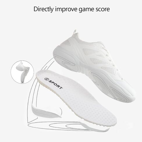 Girls Cheer Shoes White Cheerleading Dance Shoes Youth High-Performance Breathable Cheerleading Shoes for Athletic Training Competition in Saudi Arabia