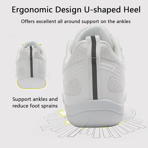 Girls Cheer Shoes White Cheerleading Dance Shoes Youth High-Performance Breathable Cheerleading Shoes for Athletic Training Competition in Saudi Arabia