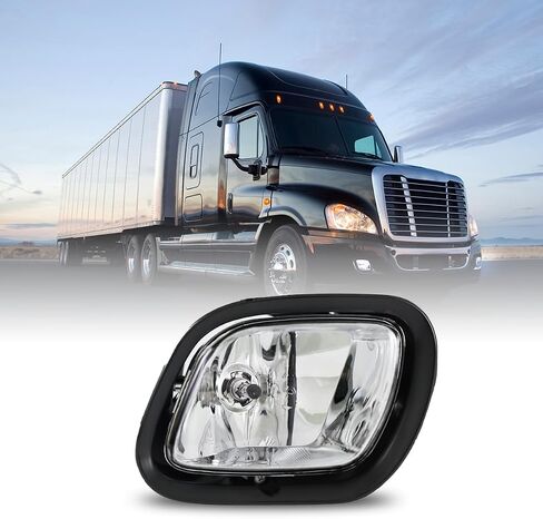 Left Fog Light for Freightliner Cascadia (2008-2017) Truck,Front Fog Lamp Assembly Replacement Waterproof Clear for Freightliner Cascadia in Kuwait
