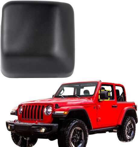 غطاء مرآة يسار غطاء الكسوة متوافق مع جيب رانجلر JL 2018-2023 يستبدل 68361961AA غطاء مرآة الرؤية الخلفية للباب الجانبي in Kuwait