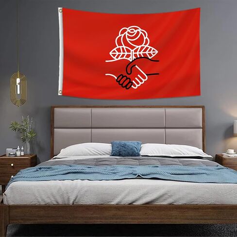 Democratic Socialists of America Flag 3x5 Feet Funny Tapestry for College Party Room Indoor and Outdoor Déco Flagr in Saudi Arabia