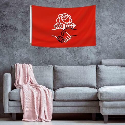 Democratic Socialists of America Flag 3x5 Feet Funny Tapestry for College Party Room Indoor and Outdoor Déco Flagr in Saudi Arabia