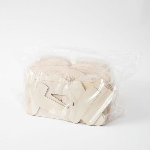 170 pcs Wooden Alphabet Letters, 26 Pieces, Natural Wood Color (1in) in Kuwait