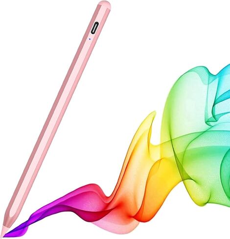 iPencil للجيل الأول، قلم iPad بشاشة LED للطاقة مع خاصية رفض راحة اليد وحساسية الإمالة، قلم iPad Stylus 6/7/8/9/10، iPad Air 3/4/5/M2، iPad Mini 5/6، iPad Pro 11 بوصة/ 12.9 بوصة/13 بوصة M4 2018-2024-روز جولد in Saudi Arabia