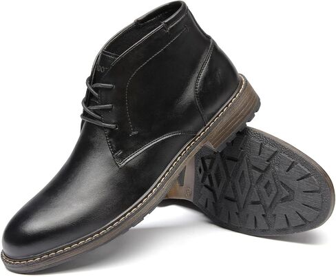 Men's Boots Lace-Up Casual Chukka Boots Oxford Dress Boots for Men. in Saudi Arabia