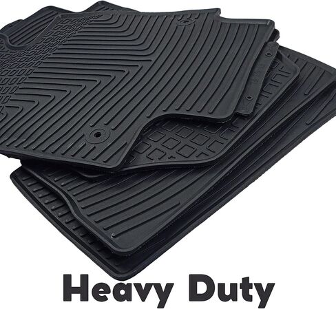 Fits 2013-2018 Toyota RAV4 Floor Mats Front & 2nd Row Seat Liner Set 3D Custom Fit All-Weather Full Set Liners, Black (All Models) in Saudi Arabia