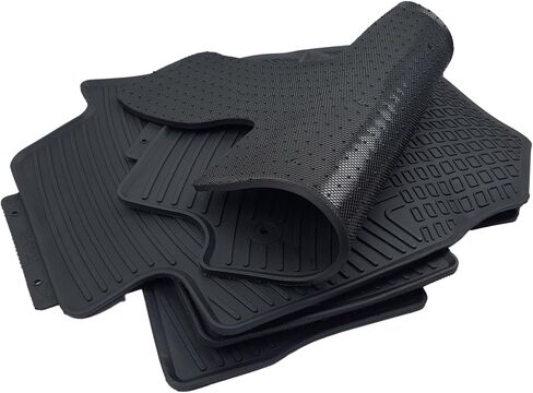Fits 2013-2018 Toyota RAV4 Floor Mats Front & 2nd Row Seat Liner Set 3D Custom Fit All-Weather Full Set Liners, Black (All Models) in Saudi Arabia