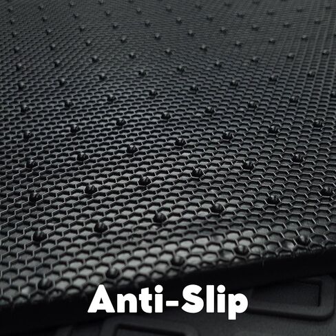 Fits 2013-2018 Toyota RAV4 Floor Mats Front & 2nd Row Seat Liner Set 3D Custom Fit All-Weather Full Set Liners, Black (All Models) in Saudi Arabia