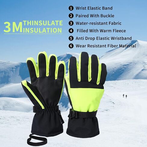 Men's and Women's Winter Gloves are Made of 3M Insulation Material, Windproof and Warm Gloves, Suitable for Skiing in Saudi Arabia