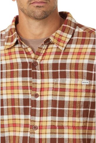 Hurley Men's Portland Organic Flannel Long Sleeves in Kuwait
