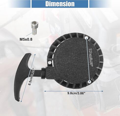 X AUTOHAUX 1 مجموعة سبائك الألومنيوم سحب الارتداد بداية مع مسامير ل 47CC 49CC 50CC جيب صغير الترابية دراجة Minimoto ATV رباعية سكوتر 98 مللي متر in Saudi Arabia