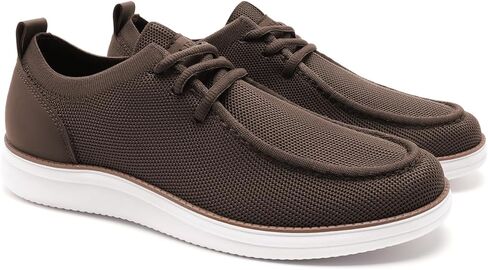 Rihero Mens Casual Shoes Wide Loafers Comfortable Walking Slip On Lightweight Breathable Lace Up Shoes in Kuwait