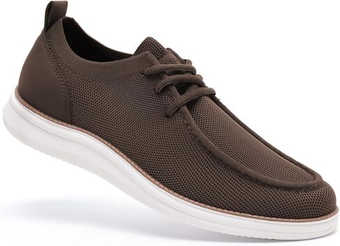 Rihero Mens Casual Shoes Wide Loafers Comfortable Walking Slip On Lightweight Breathable Lace Up Shoes in Kuwait