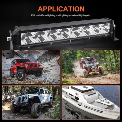 SAMMAN LED Light Bar 13.5 Inch 40W Off Road Working Lights Waterproof Spot Beam LED Driving Light for Jeep ATV UTV SUV Trucks 1 Year Warranty … in Saudi Arabia
