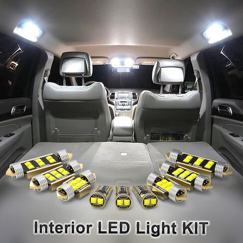 مجموعة إضاءة داخلية LED بديلة لسيارة Toyota 4Runner 2010 2011 2012 2013 2014 2015 2016 2017 2018 2019 2020 2021، فائقة السطوع 6000K أبيض in Kuwait