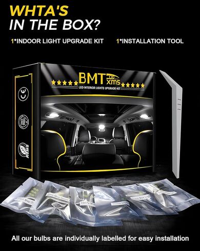 مجموعة إضاءة داخلية LED بديلة لسيارة Toyota 4Runner 2010 2011 2012 2013 2014 2015 2016 2017 2018 2019 2020 2021، فائقة السطوع 6000K أبيض in Kuwait