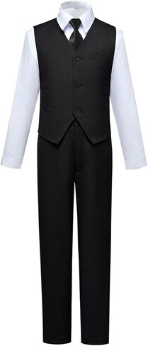 Visaccy Boys Suits Slim Fit Dress Clothes Ring Bearer Outfit in Kuwait