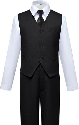 Visaccy Boys Suits Slim Fit Dress Clothes Ring Bearer Outfit in Kuwait