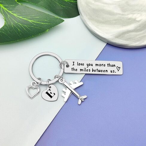 Vadaka Couple Anniversary Keychain for Boyfriend Girlfriend Letter A-Z Keychain Long Distance Relationship Gift Keychain in Saudi Arabia
