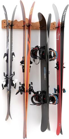 Rocker Ski Rack - Wall Mounted Rack, Store Any ski & Snowboard Without Altering Their Shape, Perfect Way to Hang Your skis & Snowboards in All Seasons in Saudi Arabia