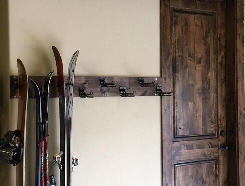 Rocker Ski Rack - Wall Mounted Rack, Store Any ski & Snowboard Without Altering Their Shape, Perfect Way to Hang Your skis & Snowboards in All Seasons in Saudi Arabia