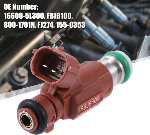 X AUTOHAUX 4 Pcs 16600-5L300 FBJB100 Fuel Injector for Nissan Sentra 1.8L 2000-2002 for Nissan Maxima V QX Saloon A33 2.0L V6 2000-2003 in Saudi Arabia