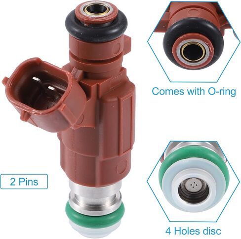 X AUTOHAUX 4 Pcs 16600-5L300 FBJB100 Fuel Injector for Nissan Sentra 1.8L 2000-2002 for Nissan Maxima V QX Saloon A33 2.0L V6 2000-2003 in Saudi Arabia