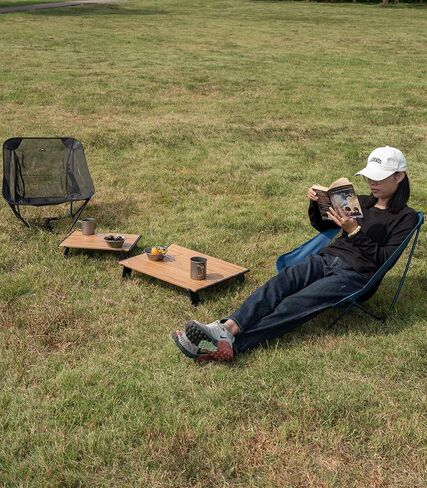 Ultralight Compact Mini Folding Alu. Table (Nature - S) | with Carry Bag, for Camping Backpacking Hiking Beach Picnic in Kuwait