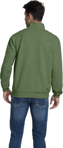 ZAFUL Pullover Sweater 1/4 Zipper Long Sleeve Sweatshirt Cotton Soft & Lightweight Tops Army Green XL in Saudi Arabia