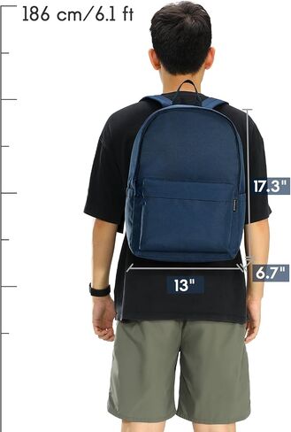 Haimont Lightweight Travel Backpack 20L, Carry on Backpack, Casual Laptop Daypack with Laptop Compartment for Hiking Outdoor Sports, Navy Blue in Saudi Arabia