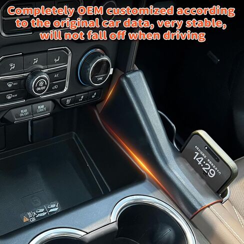 2 قطعة صينية تنظيم وحدة التحكم المركزية متوافقة مع GMC Yukon/Chevy Suburban/Tahoe 2021 2022 2023 2024 وحدة التحكم الأمامية الجانبية صندوق تخزين معلق الملحقات الداخلية (ليس للدينالي) in Kuwait