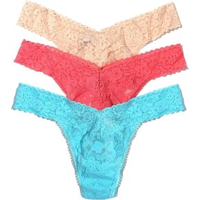hanky panky Women's Daily Lace Original Rise Thong 3 Pack