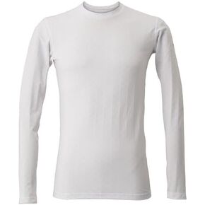 Freeze TECH Breathable Cooling T-Shirt Long Sleeve Performance LINE Crewneck (US, Alpha, L, White)