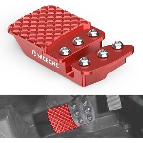 Brake Pedal Extender Aluminum Compatible with Can Am Maverick X3 Turbo 2017 2018 2019 2020 2021 2022 2023,Maverick X3 Max Turbo R RR XDS XRS, X3 RR R XRC DS, X3 900 HO 2018, See Fitments Red