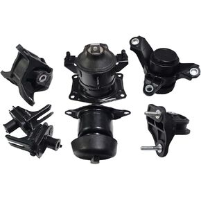 Engine Mounts & Manual Trans. Mount Set Replacement for 2008-2012 Honda Accord 3.5L V6 Engine Motor Mount Kit A65011 A65003 A4591 A65025 A4592 A4561