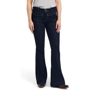Ariat Women's R.E.A.L. High Rise Alexa Flare Jean Denim 29 R