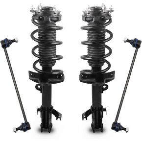 مجموعة الدعامات الأمامية لتجميع قضبان التأرجح متوافقة مع 2007-2014 Honda CR-V CRV 2.4L 4PCS 272491 272492 K750297 لفائف ممتص الصدمات الزنبركي ومثبت قضيب التأرجح in Kuwait