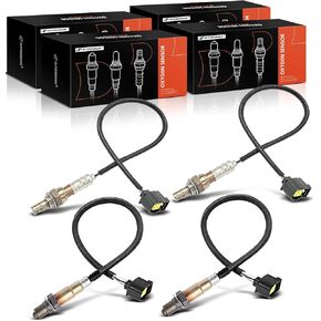A-Premium O2 Oxygen Sensor Compatible with Jeep Models - Wrangler, 2007 2008 2009, V6 3.8L - Upstream and Downstream, 4-PC Set - Replace# 56028994AA, 5033500AA